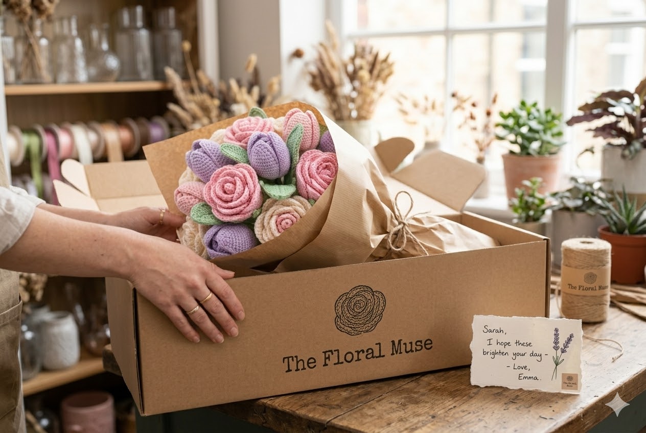 Flower delivery process — from arrangement to doorstep