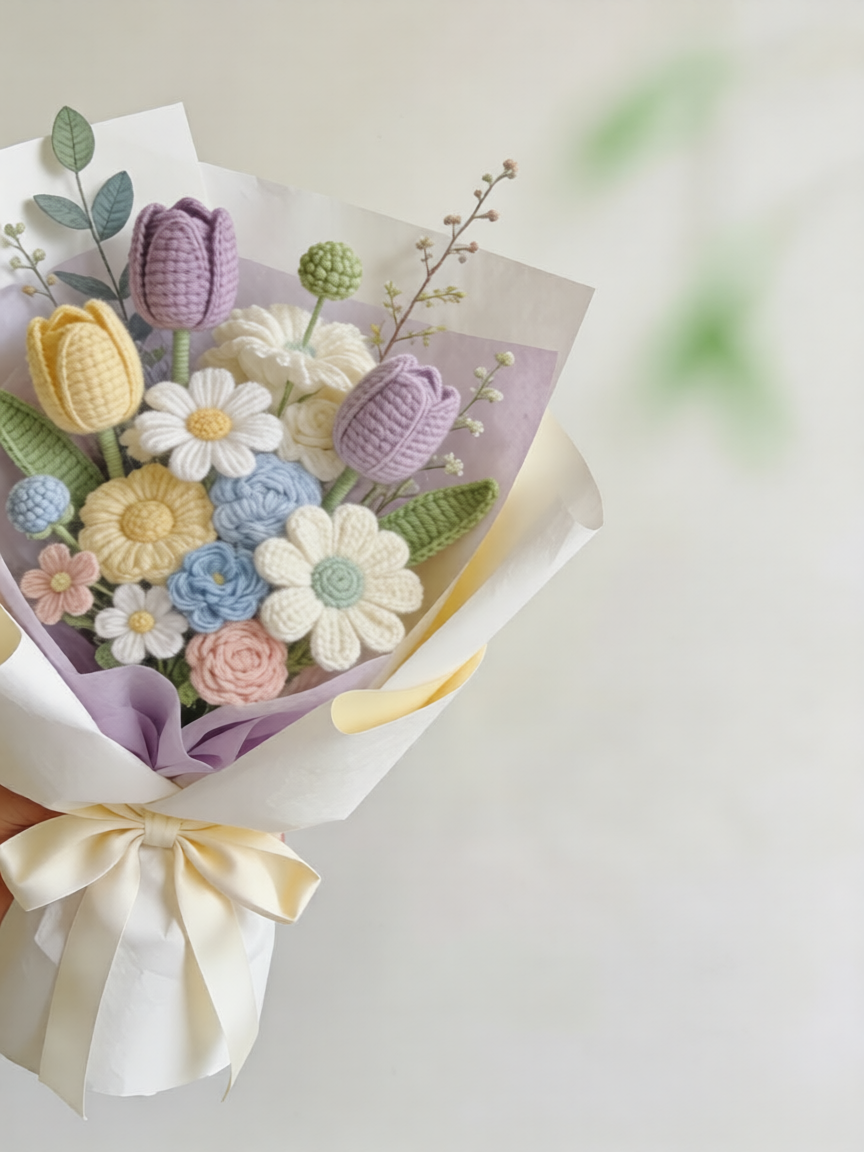 Crochet Flower Bouquets