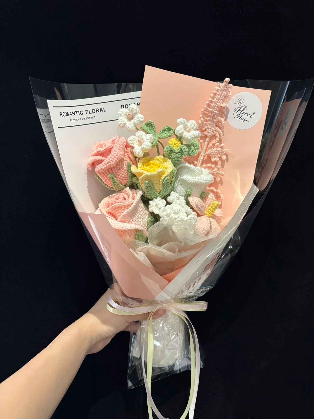 Whispering Thread — crochet arrangement by The Floral Muse, Leeds