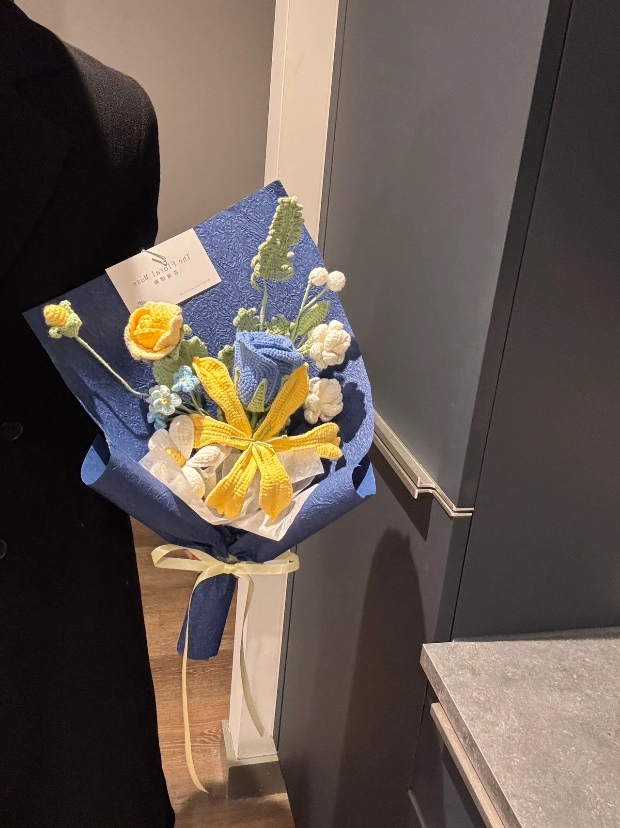 Fibre Floralia — crochet arrangement by The Floral Muse, view 2