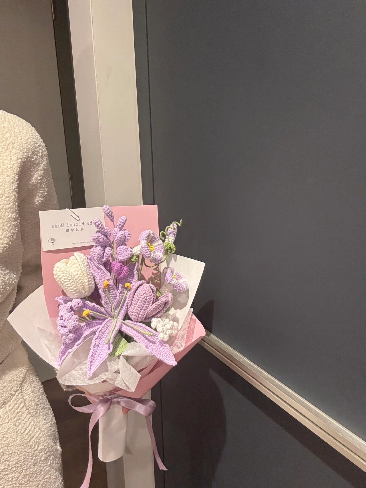 Crochet Lilac Dreams — crochet arrangement by The Floral Muse, view 2