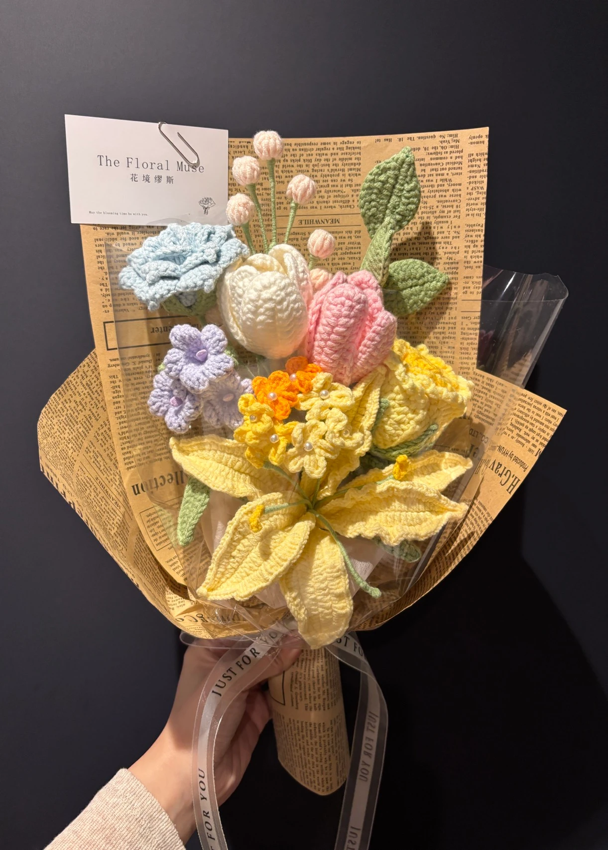 Fibre Meadow — crochet arrangement by The Floral Muse, view 3