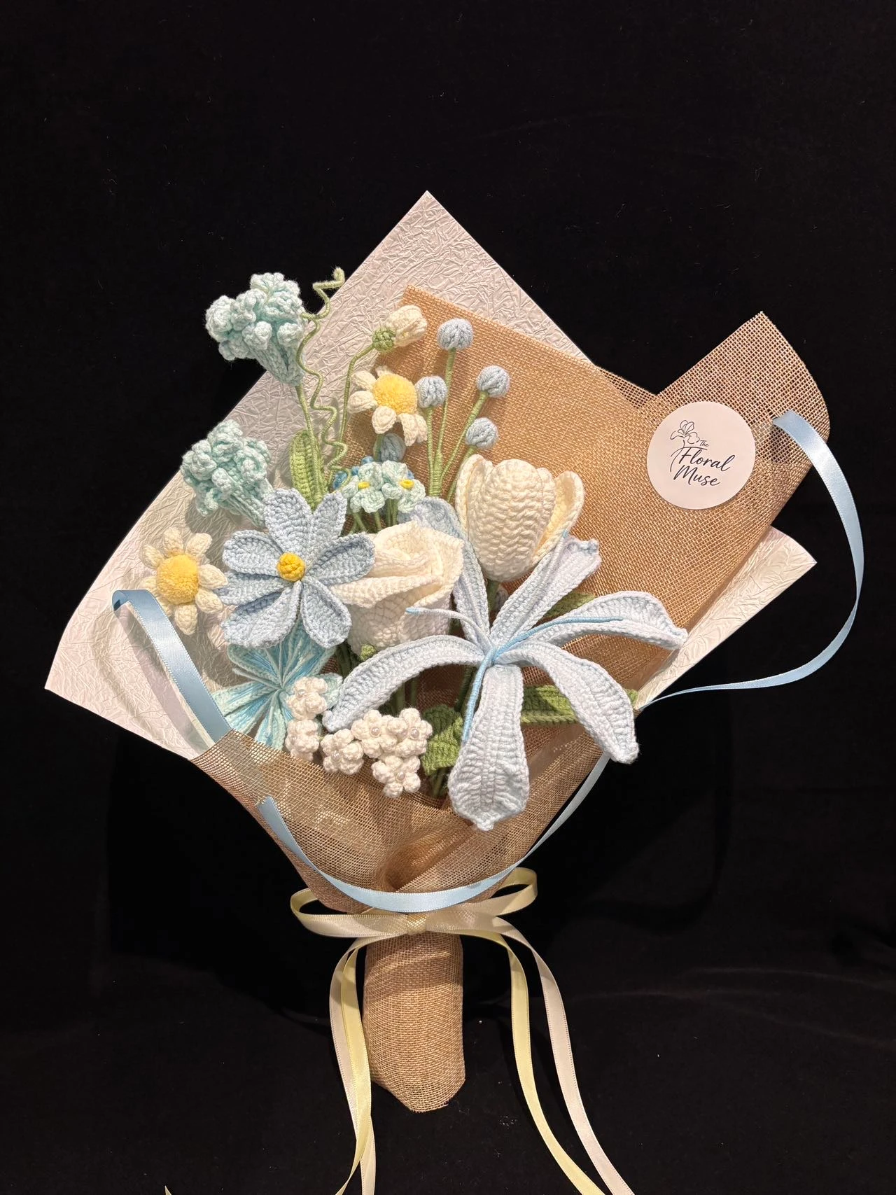 Starlight Posy — crochet arrangement by The Floral Muse, Leeds