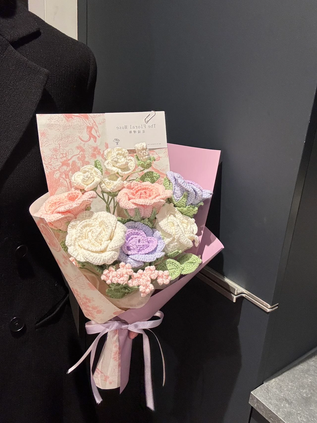Pastel Embrace — crochet arrangement by The Floral Muse, view 2