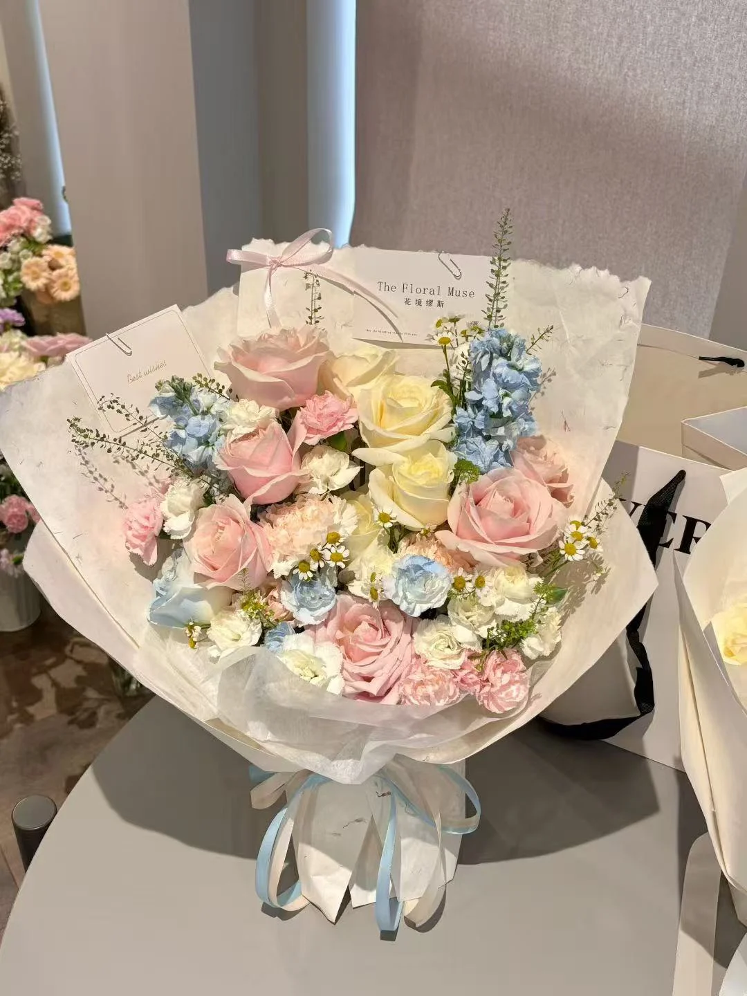 Elegant Mystery Bouquets — fresh arrangement by The Floral Muse, view 5