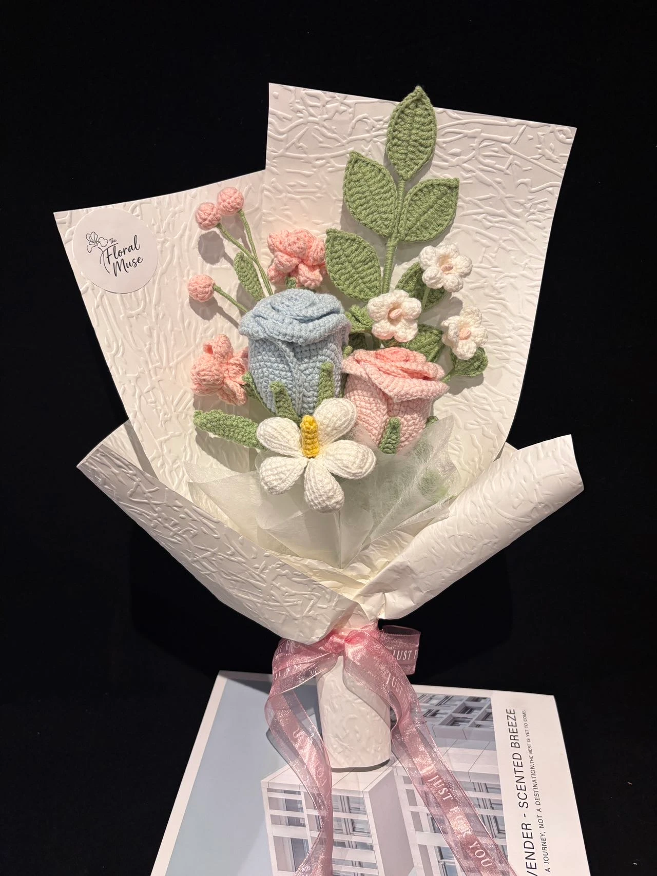 Fibre & Bloom — crochet arrangement by The Floral Muse, Leeds