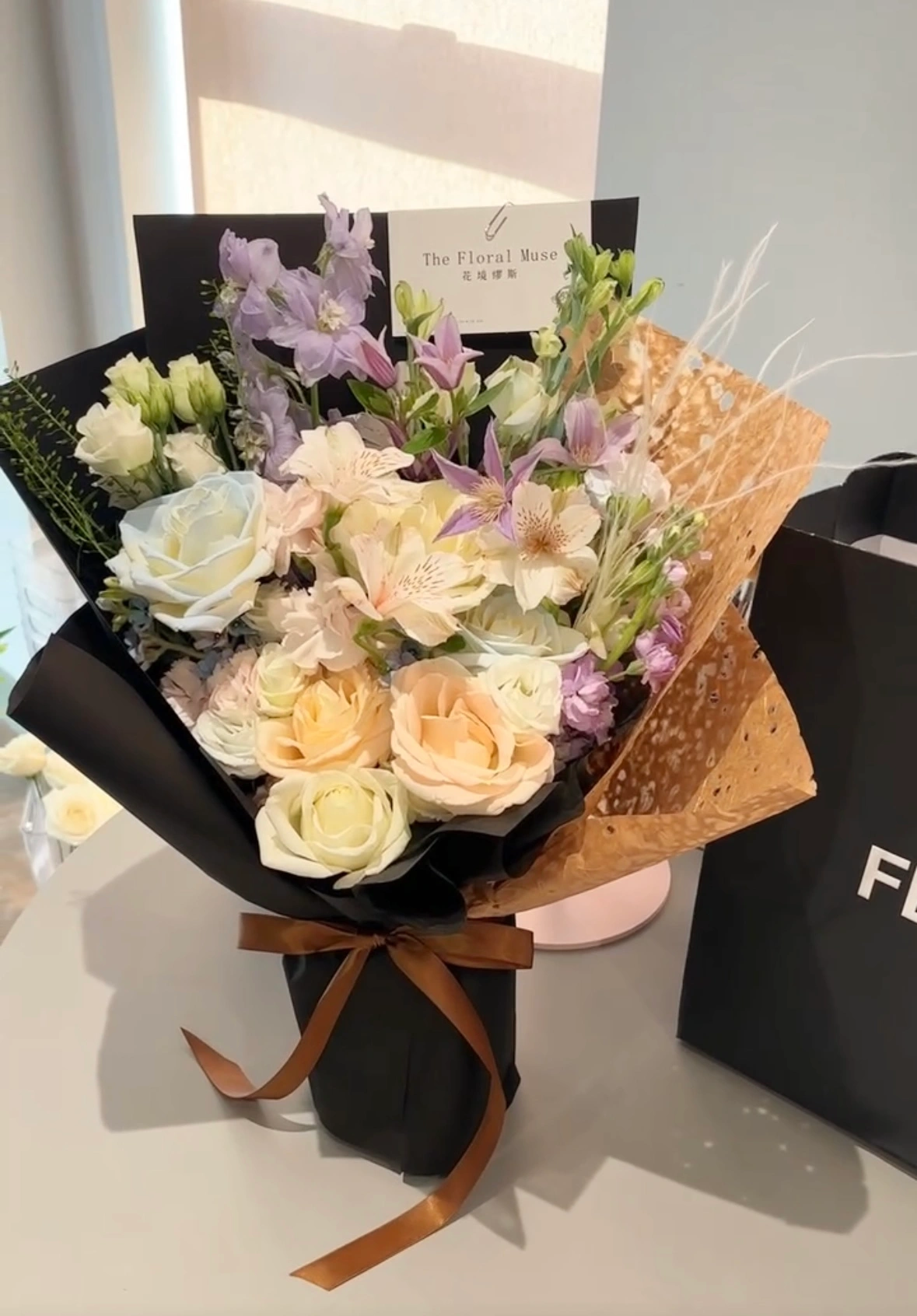 Elegant Mystery Bouquets — fresh arrangement by The Floral Muse, view 2