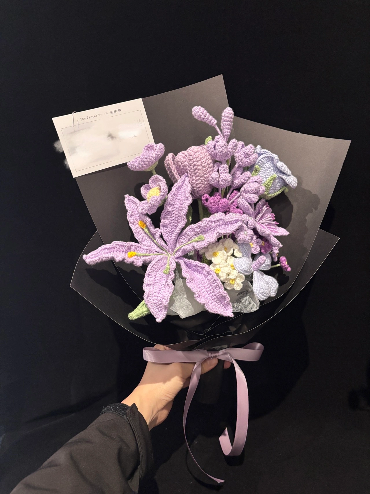 Twilight Stitch Bouquet — crochet arrangement by The Floral Muse, Leeds