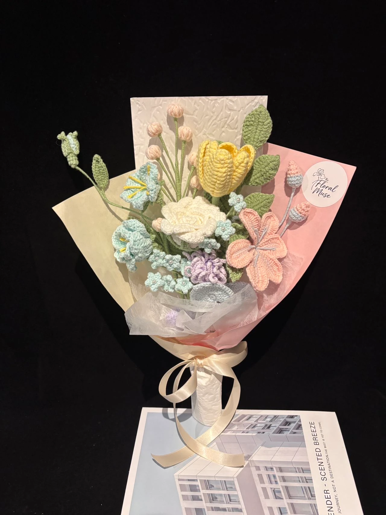 Silent Garden Party — crochet arrangement by The Floral Muse, Leeds