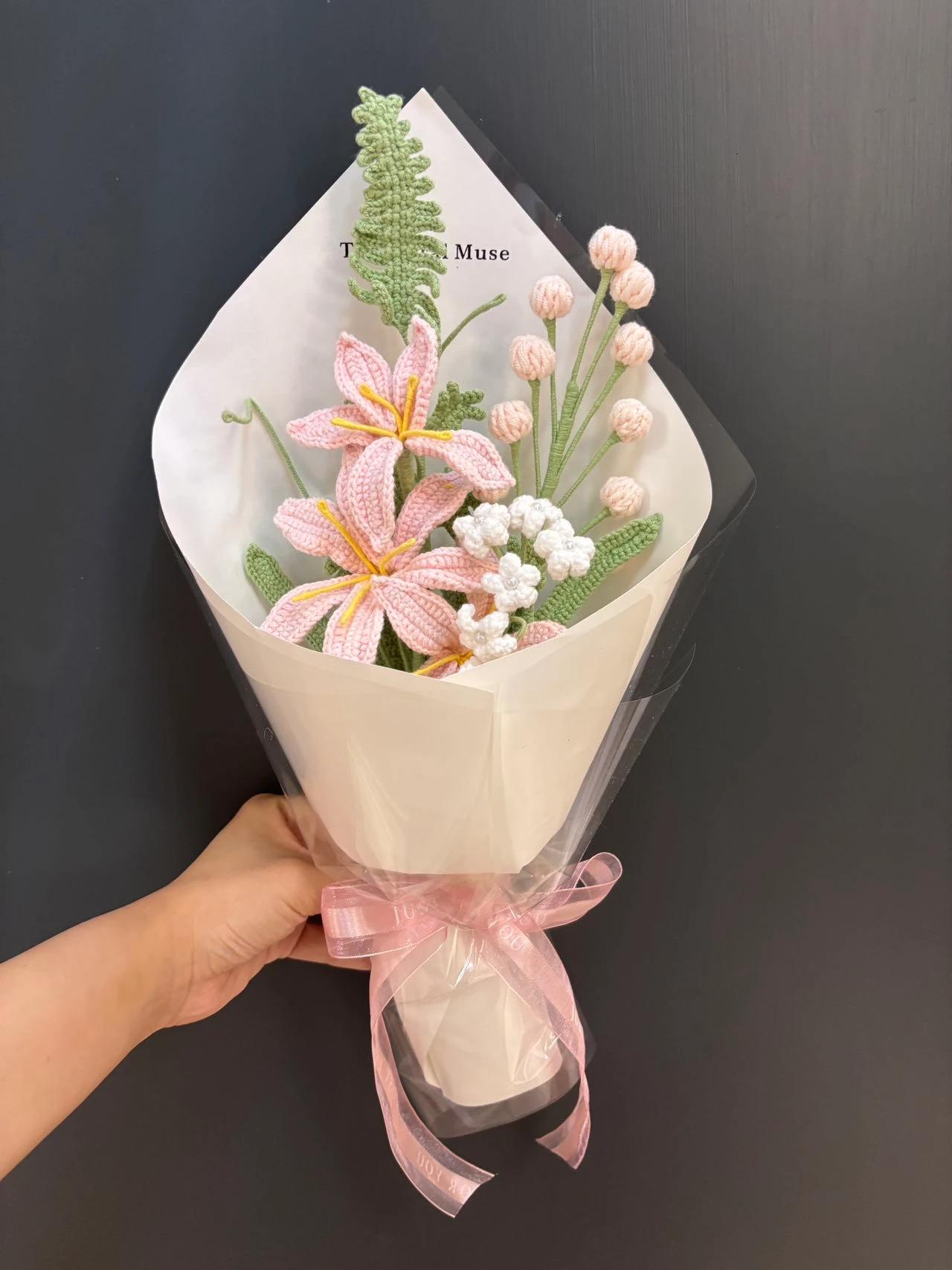 Lily Fable — crochet arrangement by The Floral Muse, Leeds