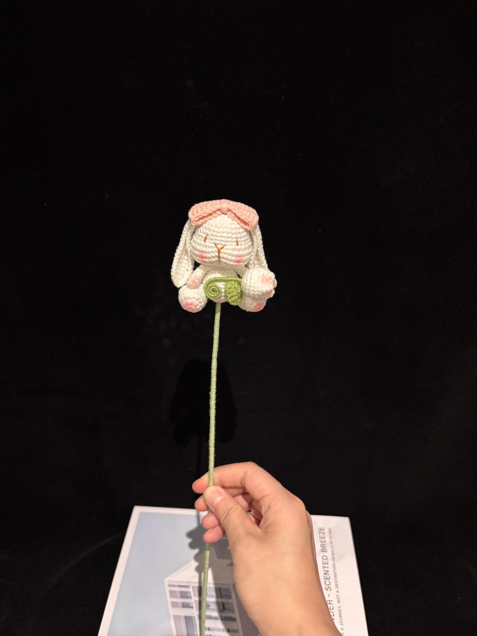 Crochet Bunny Flower Add-On — Crochet