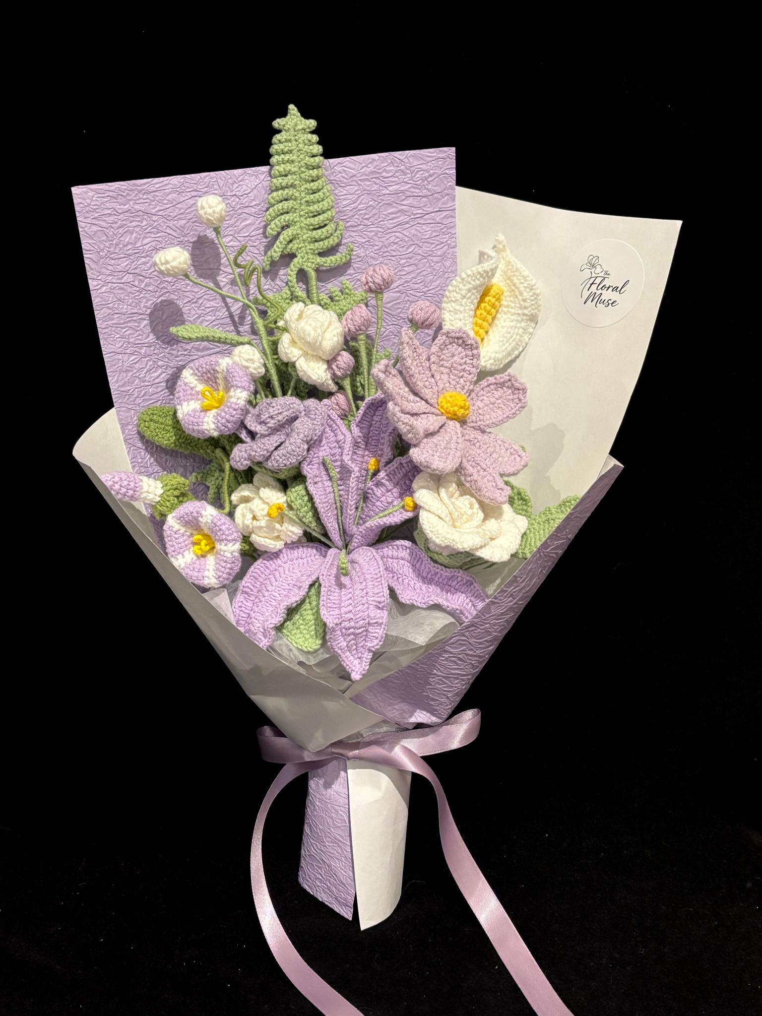 Lilac Hush Bouquet — Crochet