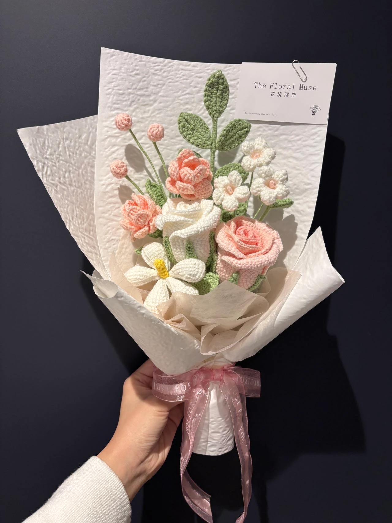 Stitched Petal Bundle — crochet arrangement by The Floral Muse, Leeds