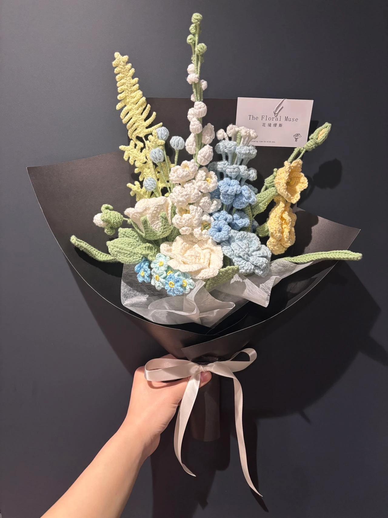 Crocheted Dreamscape — crochet arrangement by The Floral Muse, Leeds