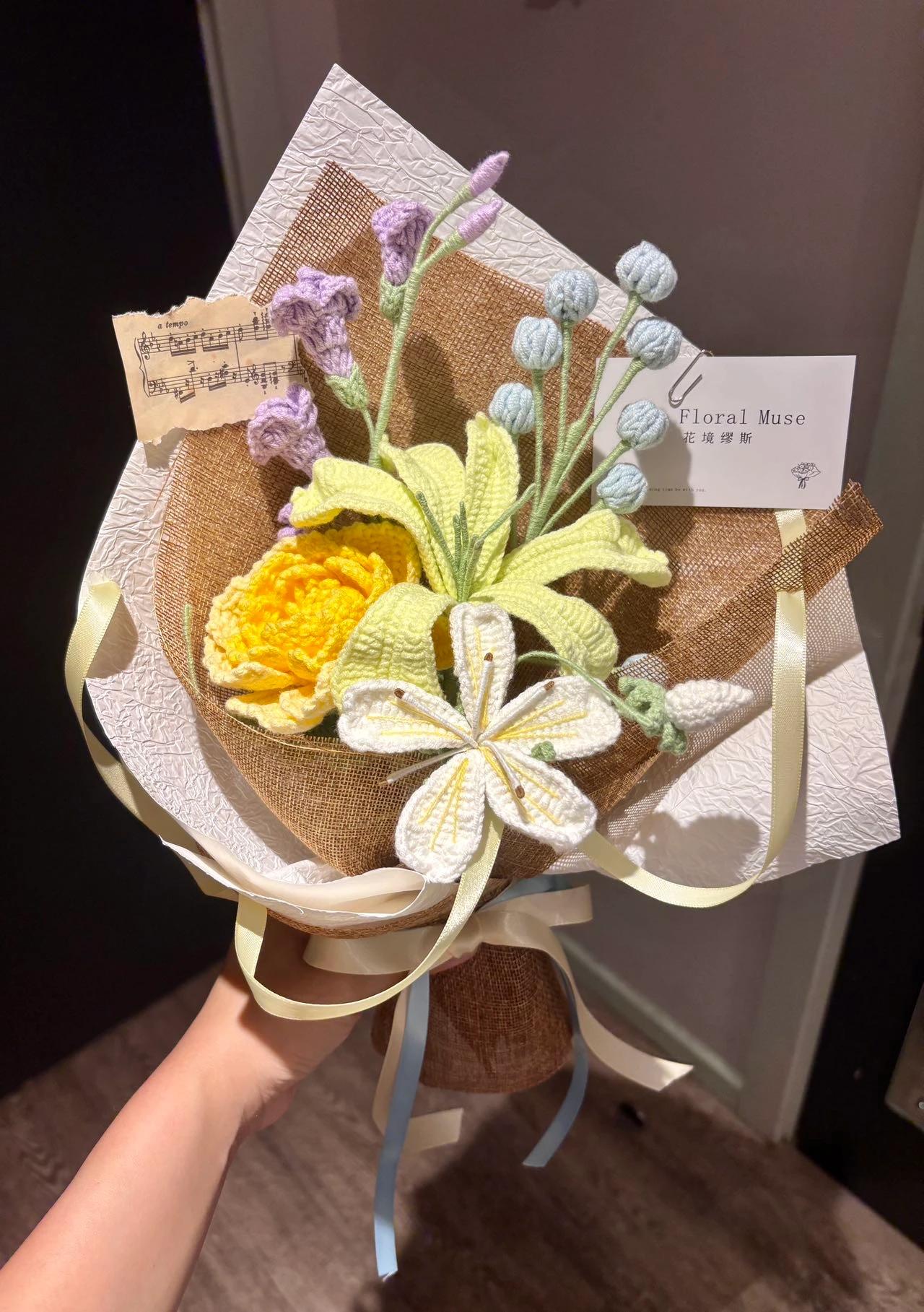 Fibre Sonata — crochet arrangement by The Floral Muse, Leeds