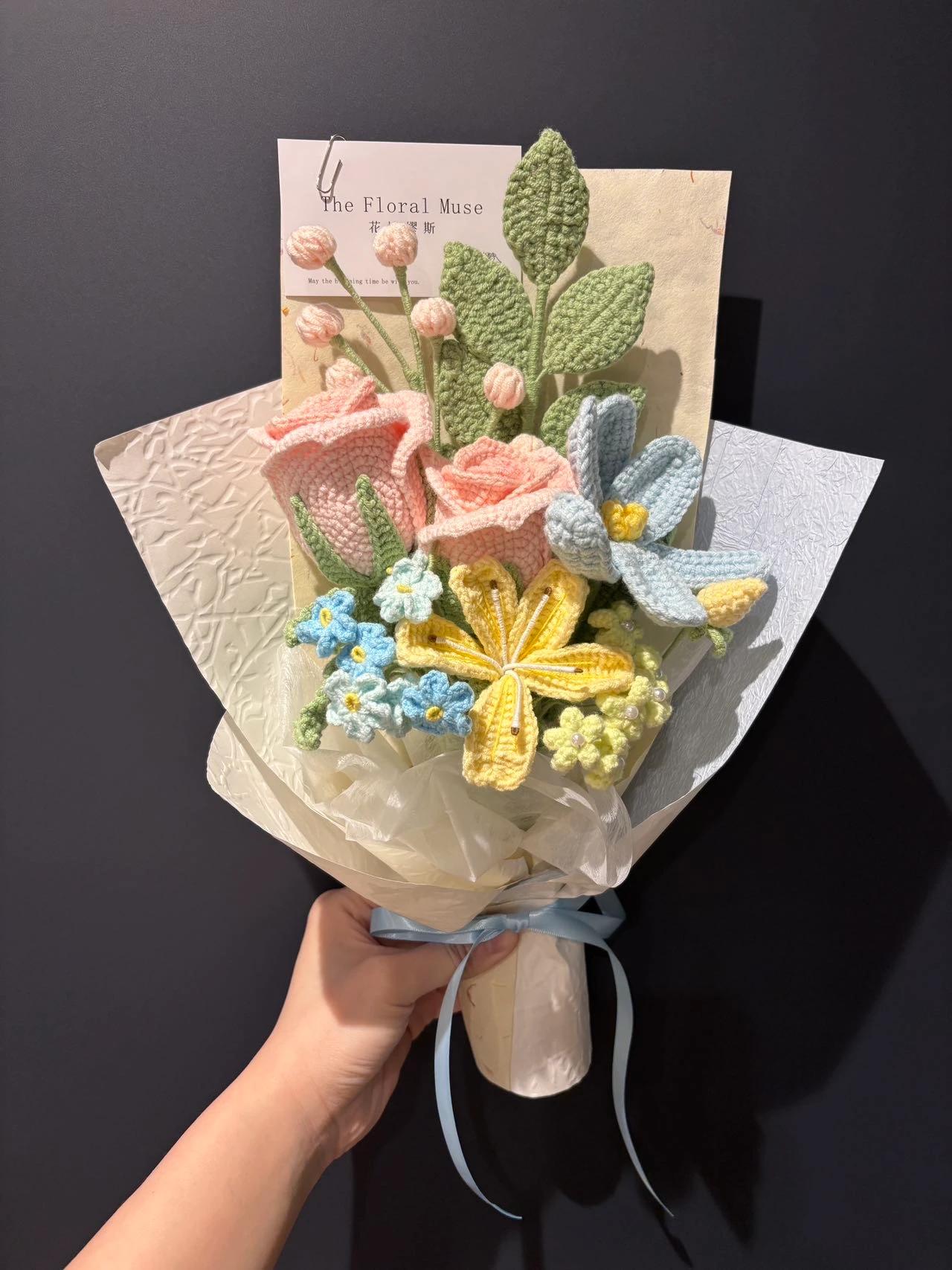 Crocheted Garden — crochet arrangement by The Floral Muse, Leeds