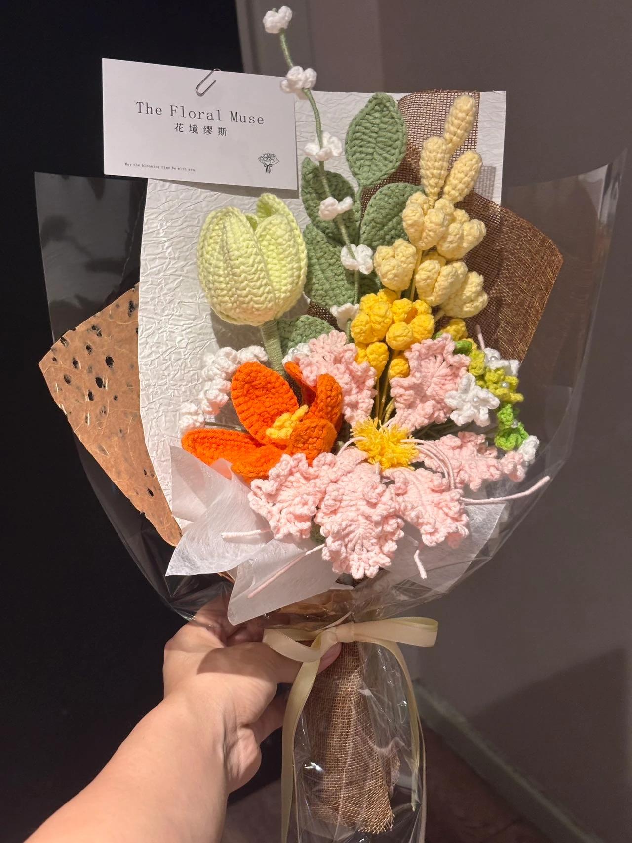 Threaded Sunshine — crochet arrangement by The Floral Muse, Leeds
