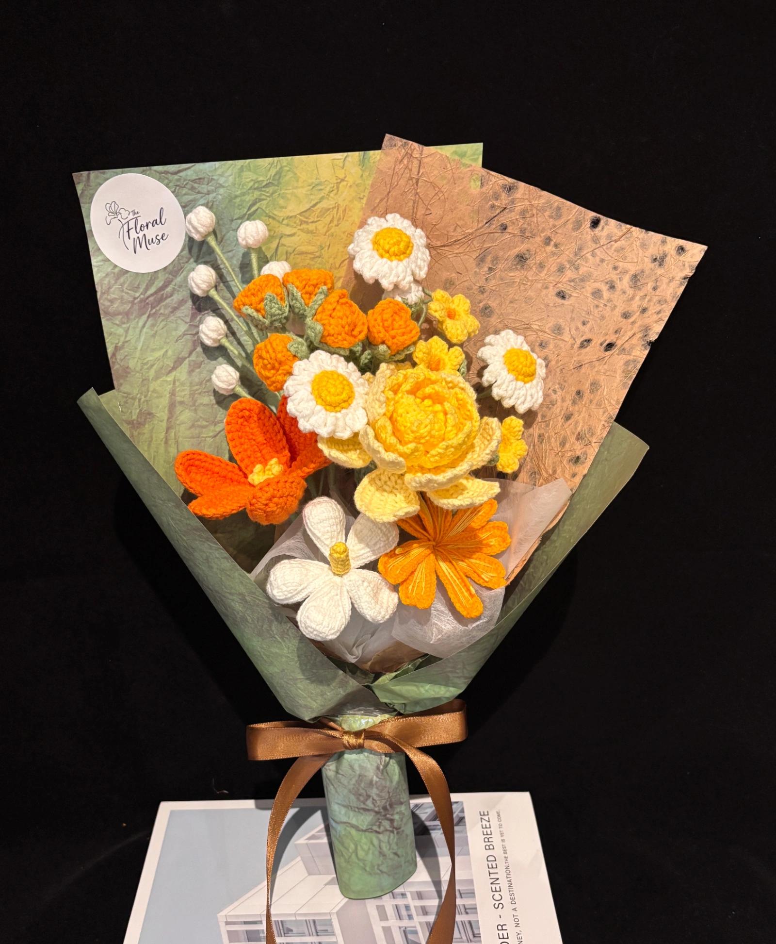 Sunset Stitch — crochet arrangement by The Floral Muse, Leeds