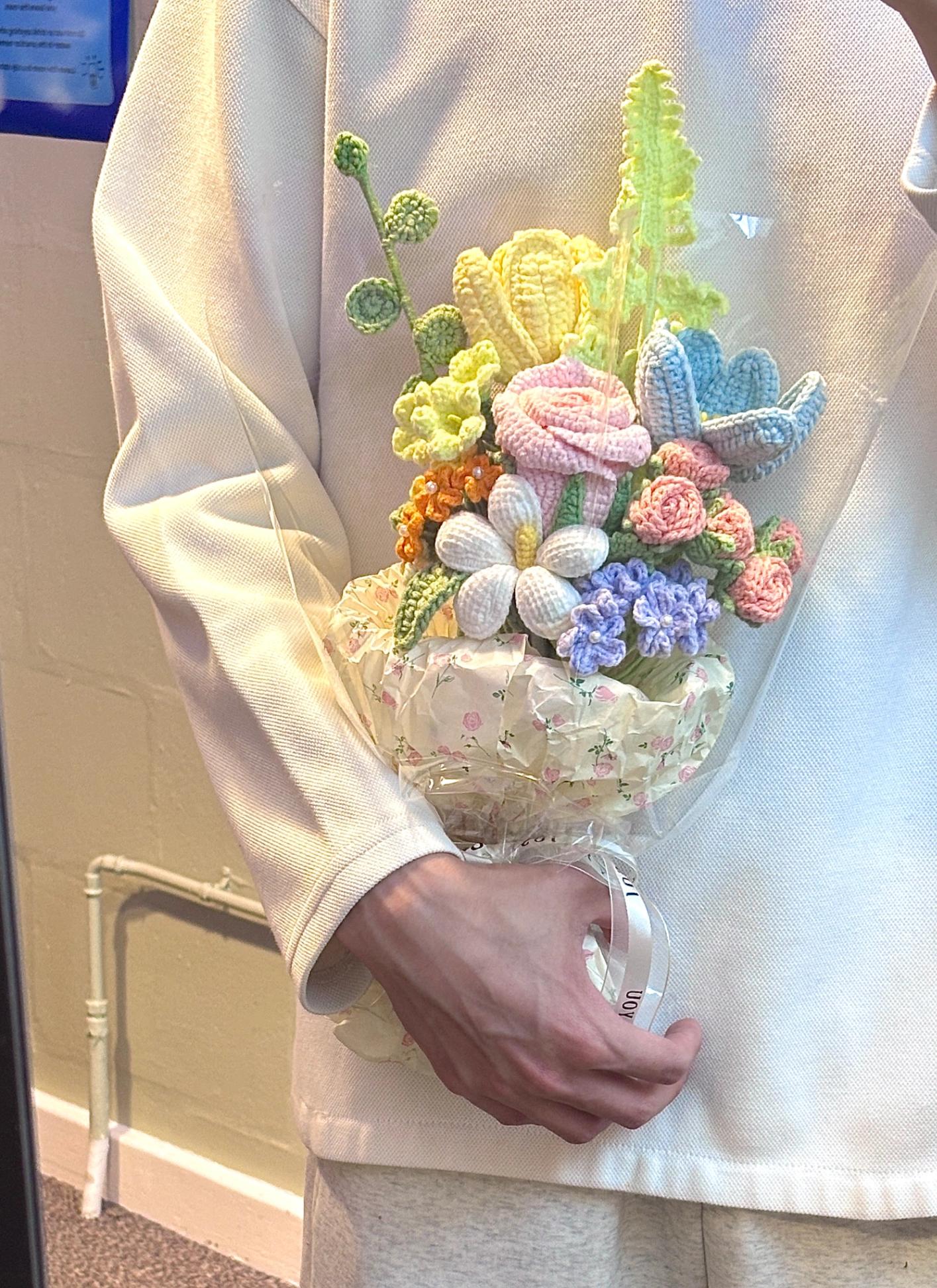 Fanciful Gathering — crochet arrangement by The Floral Muse, Leeds