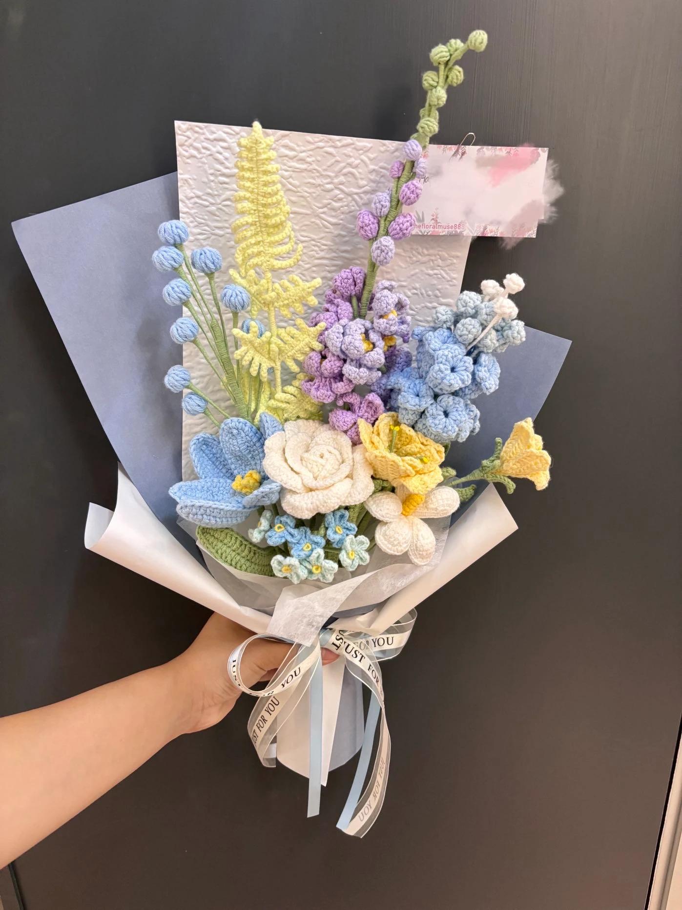Wisteria Heights — crochet arrangement by The Floral Muse, Leeds