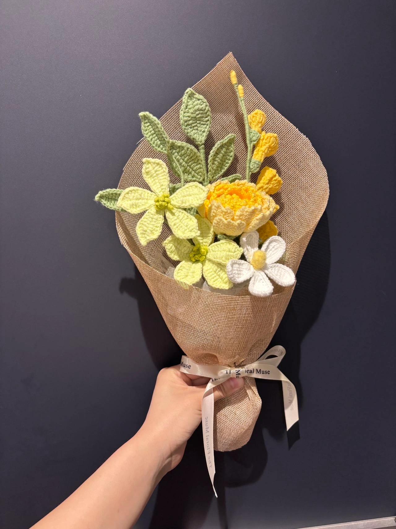 The Yellow Study — crochet arrangement by The Floral Muse, Leeds