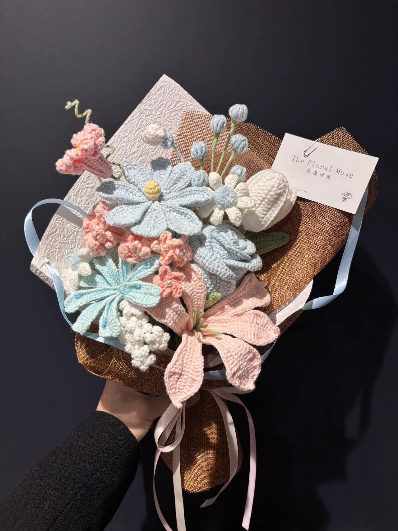 Pastel Petal Cluster — Crochet